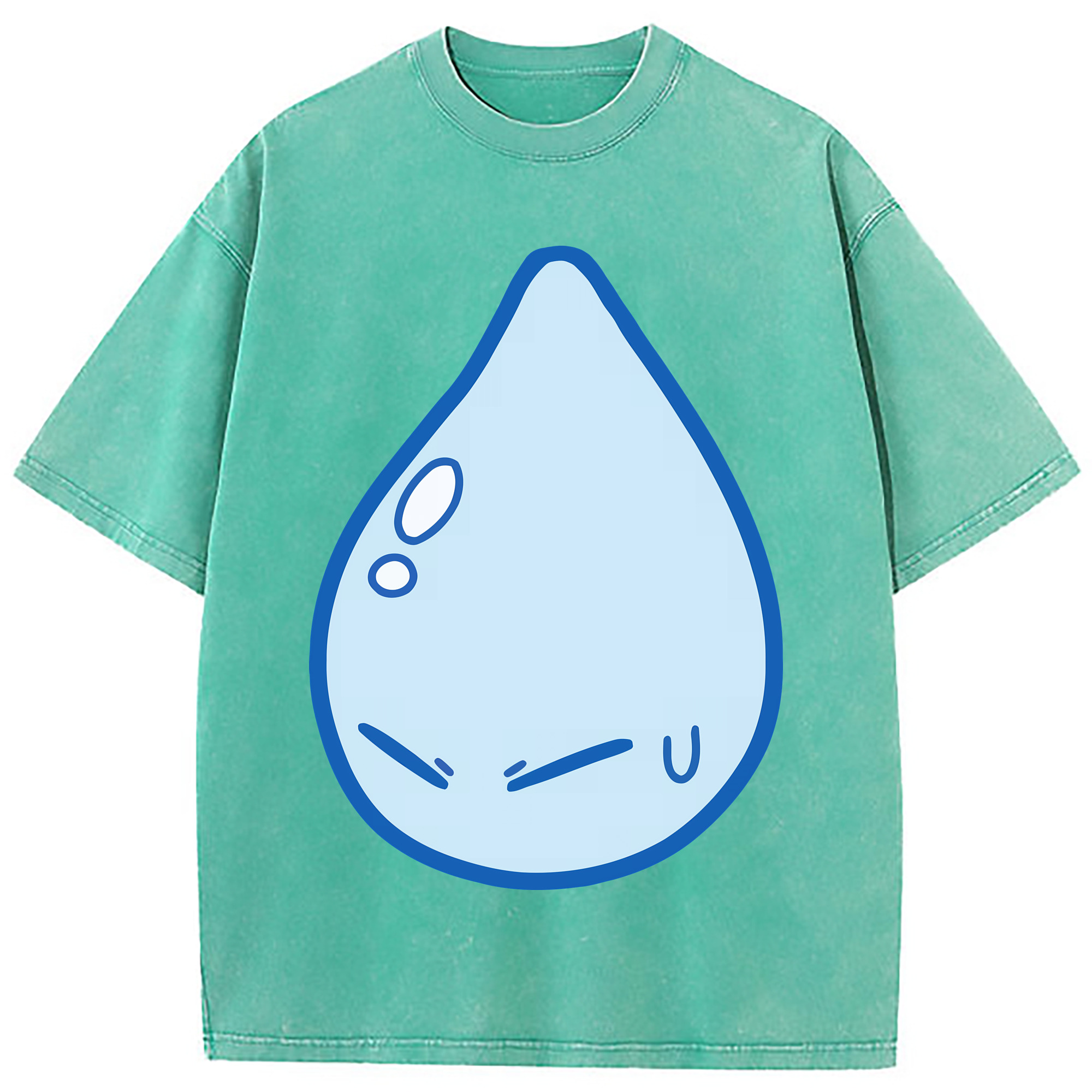 （画像用） 転スラ Regarding Reincarnated to Slime 綿100% ヴィンテージ風 半袖Tシャツ（フロントプリント）